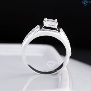 Nhẫn nam bạc 925 đính đá chủ trắng NNA0865