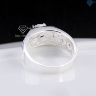 Nhẫn nam bạc 925 đính đá chủ trắng NNA0865