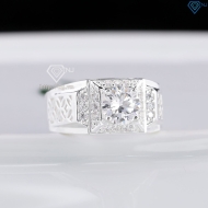 Nhẫn bạc nam kim tiền đính đá đẹp NNA0866- Trang Sức TNJ