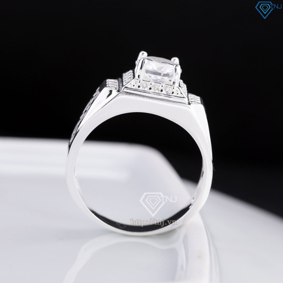 Nhẫn bạc nam kim tiền đính đá đẹp NNA0866- Trang Sức TNJ