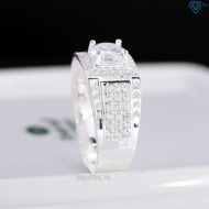 Nhẫn nam bạc hoạ tiết mũi tên đính đá NNA0867