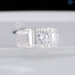 Nhẫn nam bạc hoạ tiết mũi tên đính đá NNA0867