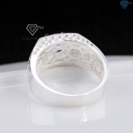 Nhẫn nam bạc hoạ tiết mũi tên đính đá NNA0867