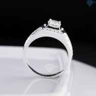 Nhẫn nam bạc hoạ tiết kẻ caro đính đá NNA0868