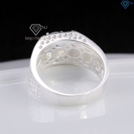 Nhẫn nam bạc chữ Tài Lộc đính đá NNA0870
