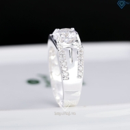 Nhẫn nam bạc đơn giản đính đá NNA0872