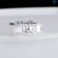 Nhẫn nam bạc đơn giản đính đá NNA0872