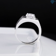 Nhẫn nam bạc đơn giản đính đá NNA0872