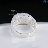Nhẫn nam bạc Đà Nẵng đính đá NNA0873