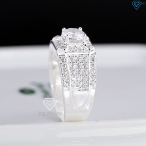 Nhẫn nam bạc Đà Nẵng đính đá NNA0873
