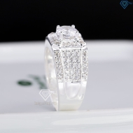 Nhẫn nam bạc Đà Nẵng đính đá NNA0873