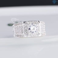 Nhẫn nam bạc Đà Nẵng đính đá NNA0873