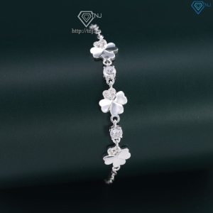 Lắc tay bạc nữ cỏ 4 lá may mắn LTN0092 - Trang Sức TNJ