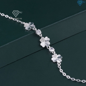 Lắc tay bạc nữ cỏ 4 lá may mắn LTN0092 - Trang Sức TNJ