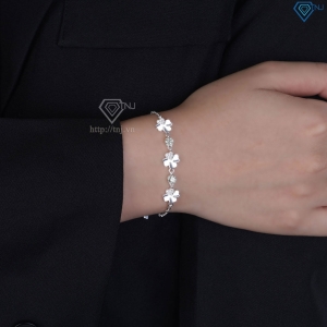 Lắc tay bạc nữ cỏ 4 lá may mắn LTN0092 - Trang Sức TNJ