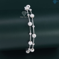 Lắc tay bạc nữ đẹp họa tiết viên bi bạc tinh tế LTN0101- Trang Sức TNJ