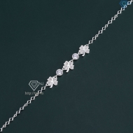 Lắc tay nữ bạc hình cỏ 4 lá may mắn LTN0173 - Trang Sức TNJ