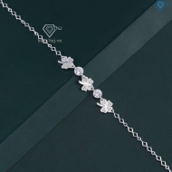 Lắc tay nữ bạc hình cỏ 4 lá may mắn LTN0173 - Trang Sức TNJ