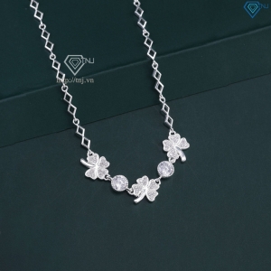 Lắc tay nữ bạc hình cỏ 4 lá may mắn LTN0173 - Trang Sức TNJ