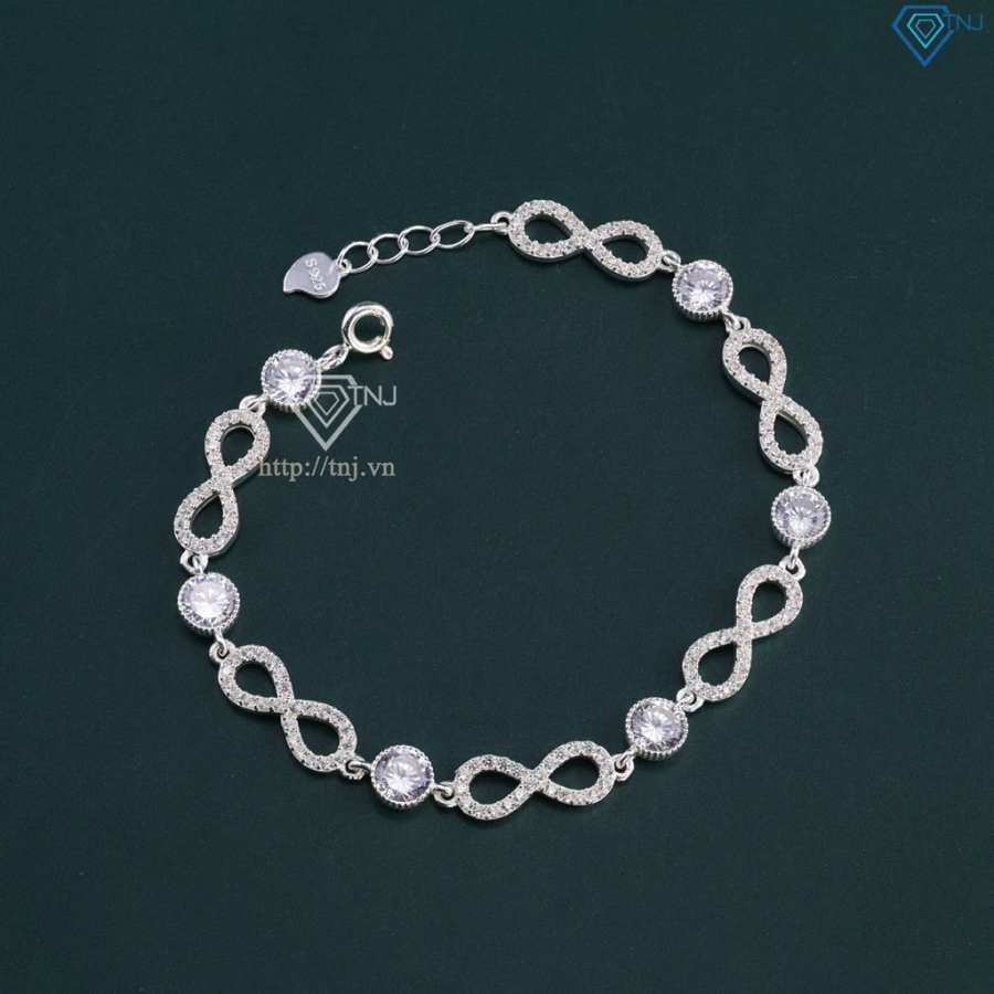 Lắc tay bạc nữ cao cấp hình vô cực LTN0182 - Trang Sức TNJ