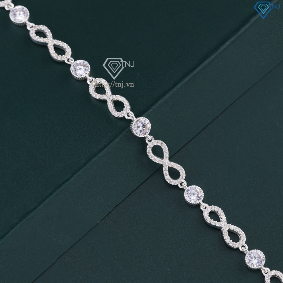 Lắc tay bạc nữ cao cấp hình vô cực LTN0182 - Trang Sức TNJ