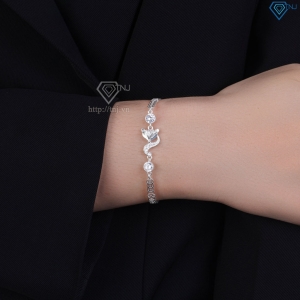 Lắc tay hồ ly bạc LTN0198 - Trang Sức TNJ