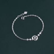 Vòng tay lông vũ bằng bạc cho nữ LTN0257