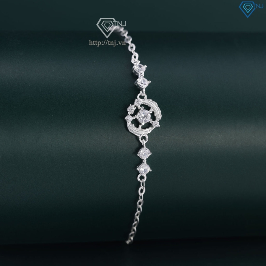 Vòng tay lông vũ bằng bạc cho nữ LTN0257 - Trang Sức TNJ
