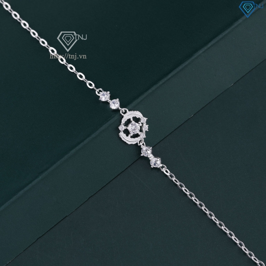 Vòng tay lông vũ bằng bạc cho nữ LTN0257 - Trang Sức TNJ