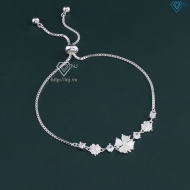 Lắc tay cỏ 4 lá may mắn bằng bạc LTN0277 - Trang Sức TNJ
