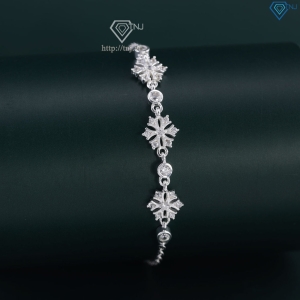 Lắc tay bạc nữ hình bông tuyết đẹp LTN0315 - Trang sức TNJ