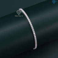 Lắc tay bạc cho nữ đính đá dây rút LTN0326 - Trang Sức TNJ