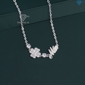 Quà noel cho người yêu lắc tay bạc nữ hình cỏ 4  LTN0328