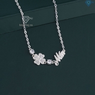 Quà noel cho người yêu lắc tay bạc nữ hình cỏ 4  LTN0328