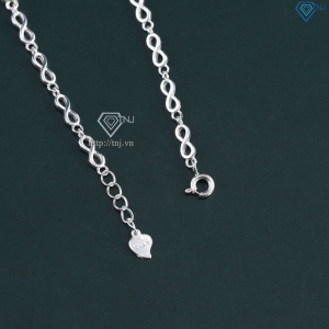 Lắc tay hình cỏ 4 lá dây vô cực khắc tên theo yêu cầu LTN0330