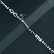 Lắc tay bạc nữ hình vô cực khắc tên theo yêu cầu LTN0345