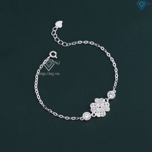 Lắc tay cỏ 4 lá may mắn đính đá LTN0363