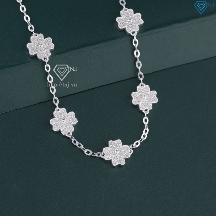 Lắc tay cỏ 4 lá may mắn đính đá LTN0411