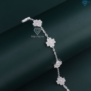 Lắc tay cỏ 4 lá may mắn đính đá LTN0411