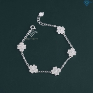 Lắc tay cỏ 4 lá may mắn đính đá LTN0411