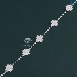 Lắc tay cỏ 4 lá may mắn đính đá LTN0411