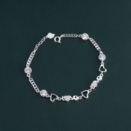 Lắc tay bạc nữ đẹp chữ Love LTN0181