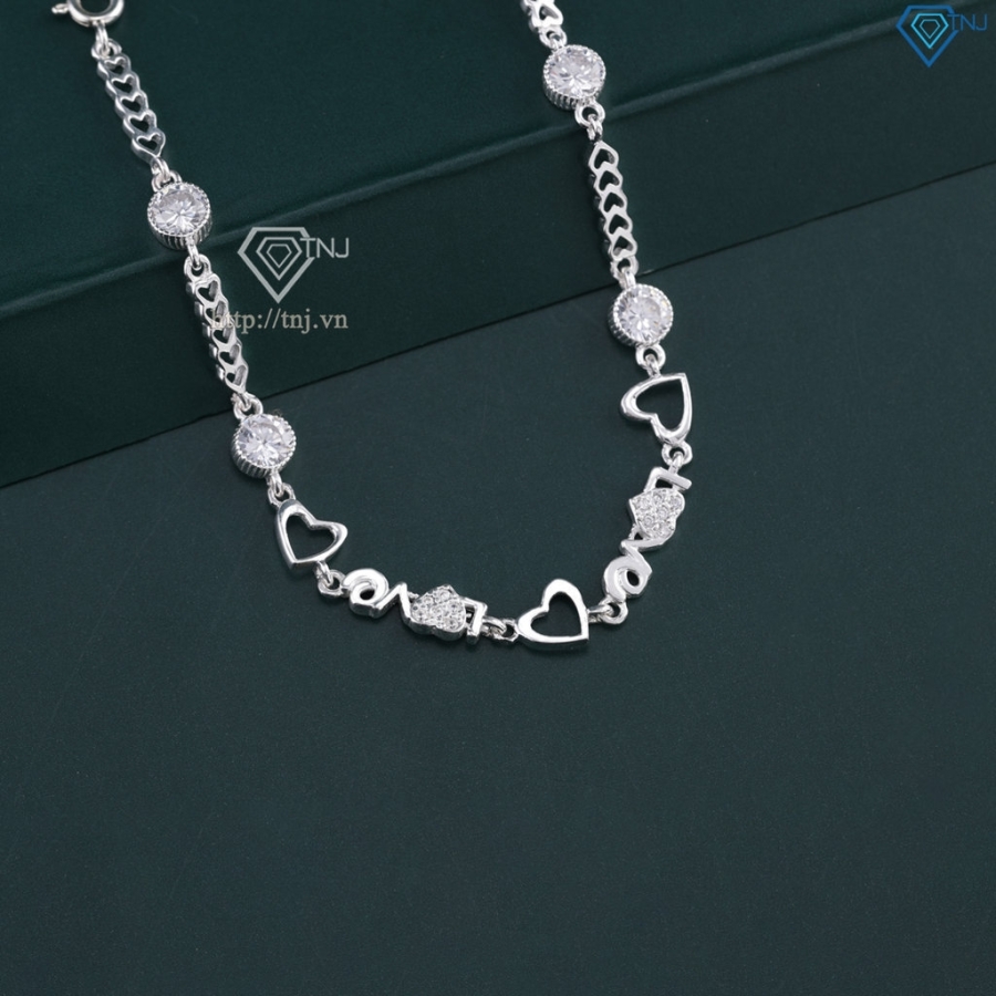 Lắc tay bạc nữ đẹp chữ Love LTN0181 - Trang Sức TNJ