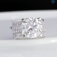 Nhẫn nam Moissanite bản to đính kim cương 14.0mm  NNAM0241