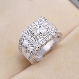 Nhẫn nam Patek Philippe đính kim cương Moissanite cao cấp 7.0mm - Kiểm định GRA NNAM0242