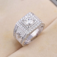 Nhẫn nam Patek Philippe đính kim cương Moissanite cao cấp 7.0mm - Kiểm định GRA NNAM0242