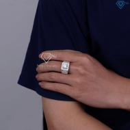 Nhẫn nam Patek Philippe đính kim cương Moissanite 7.0mm NNAM0242