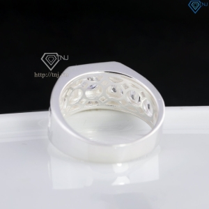 Nhẫn nam bạc 925 đính đá NNA0874