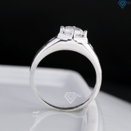 Nhẫn nam bạc đơn giản đính đá NNA0875