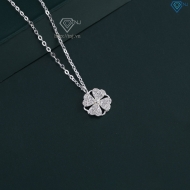 Dây chuyền cỏ 4 xoay đính đá trắng DCN0508 - Trang sức TNJ